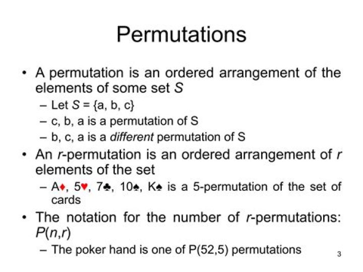 45 Permutations of 3