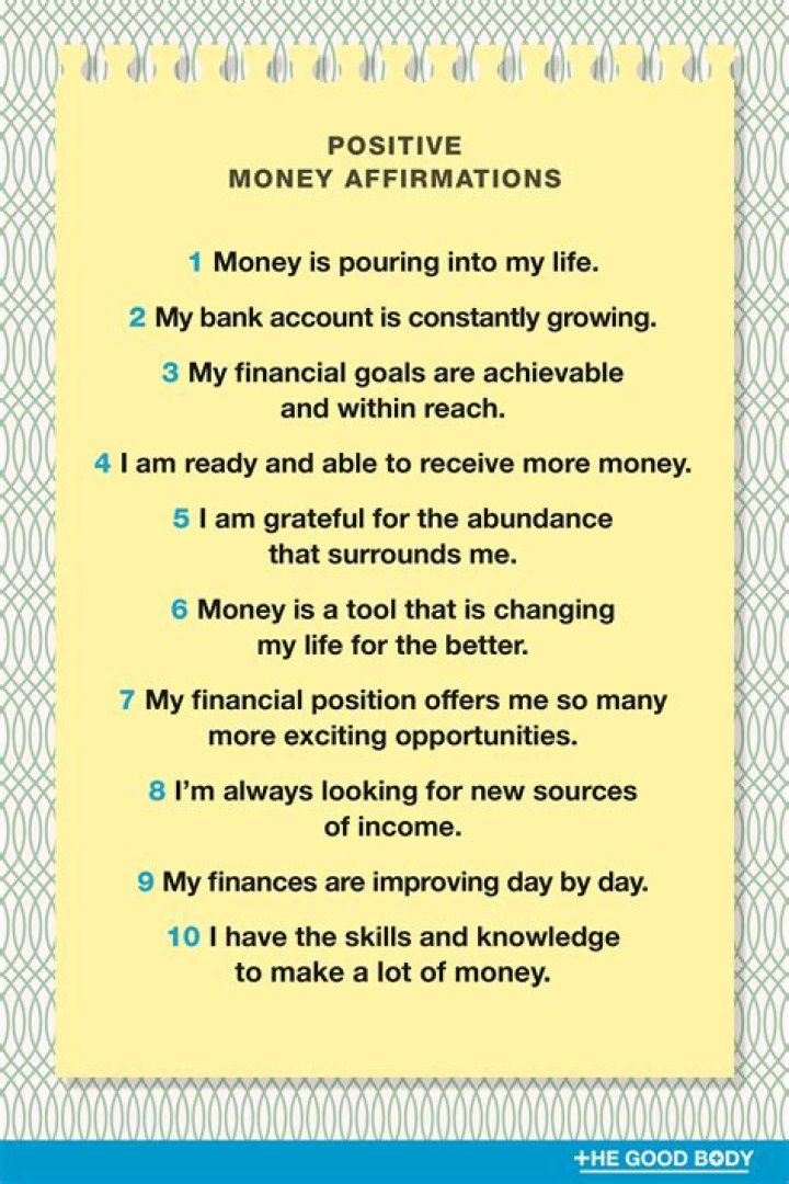 75+ positive money affirmations and mantras for prosperity