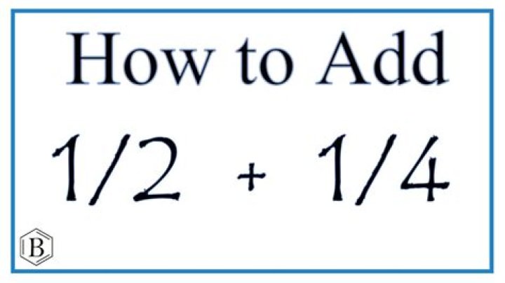 Add 1/2 and 1/4