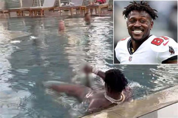 Antonio Brown Pool Video Viral on Twitter and Reddit