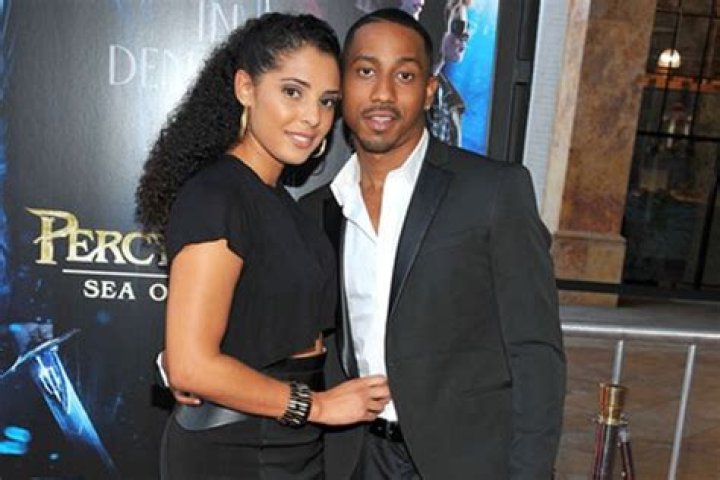 Brandon T. Jackson and his wife, Denise Xavier