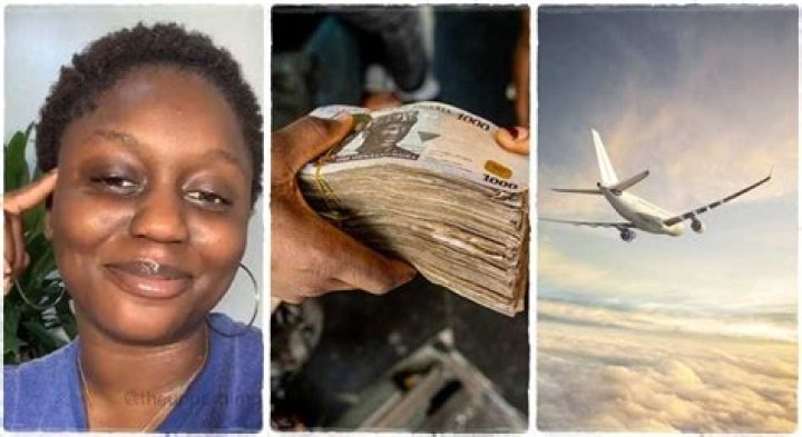 "Cheap Domestic Flight": Lady Enters Aeroplane From Lagos to Ibadan, Pays Less Than N7k