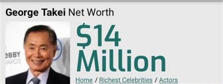George Takei Net Worth – $14 Million