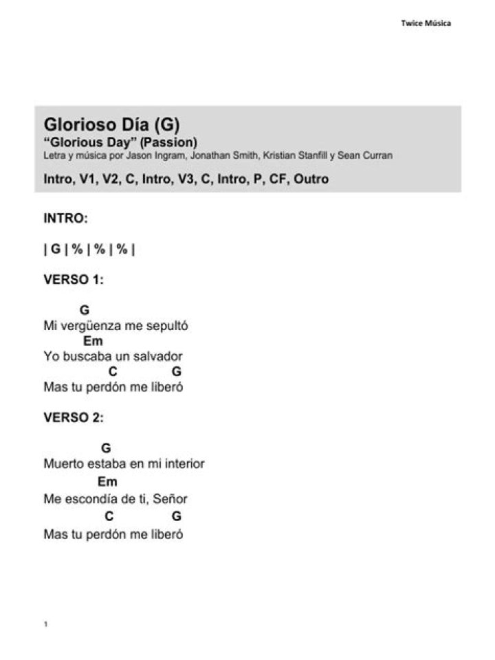 Glorioso Día by Twice Música from Peru