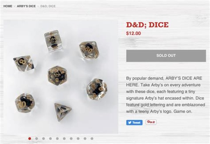 Here's the 4-1-1 on How to Get Arby's DND Dice While Supplies Last