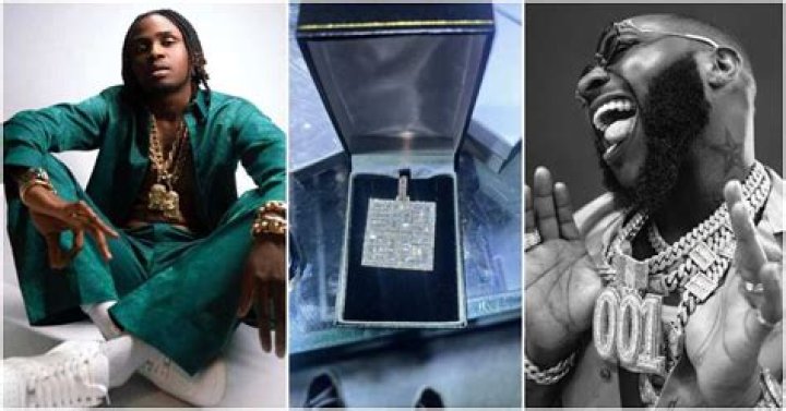 “It’s Set in Stone”: Davido Gifts New Signee Logos Olori Customised DMW Pendant, Fans React As He Shares Photo