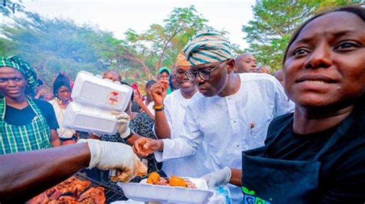 Jollof Rice Cooking Competition Between Nigeria, Ghana, Others As Sanwo-Olu Prepares Fish Pepper Soup