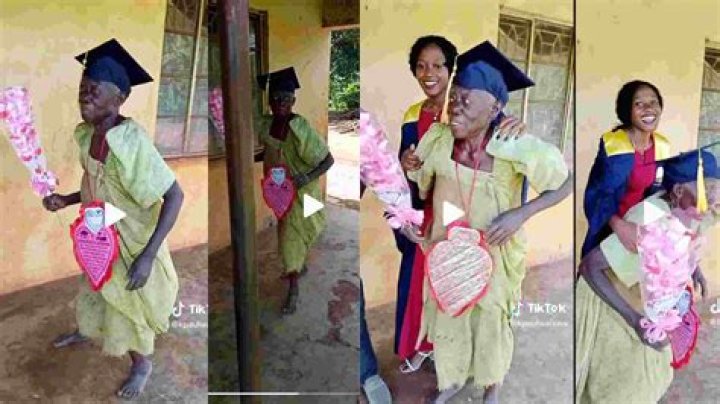 "Long Live Mama": Old Woman Wears Daughter's Graduation Cap and Dances Happily With it in Viral Video