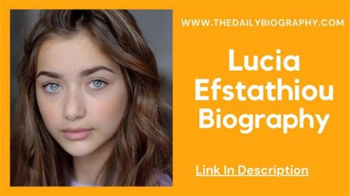 Lucia Efstathiou – Biography, Facts & Life Story