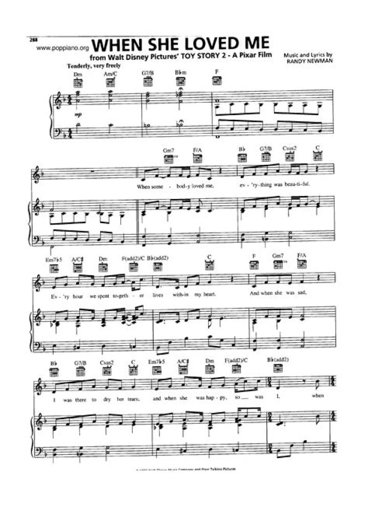 Lyrics & Translations of When She Loved Me by Lyn Lapid