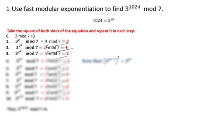 Modular Exponentiation 3^10mod23