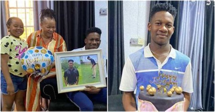 My Womb Opener: Bimbo Oshin Gushes Over Son On His Birthday, Strikes Pose With Him And Her Lookalike Daughter