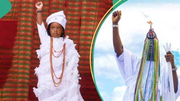 Ooni of Ife’s Ex-Queen Naomi Dresses Son Like King to Mark His 3rd Birthday, Cute Photos Cause Stir