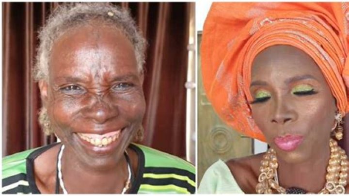 Reactions as Talented Makeup Artist Transforms Aged Lady into Stunning Beauty