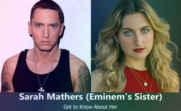 Sarah Mathers- The paternal stepsister of Eminem