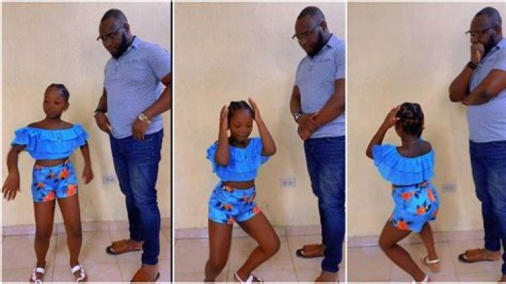 "She is Naturally Talented": Elegant Little Girl Dances Nicely in Front of Her Father, TikTok Video Goes Viral