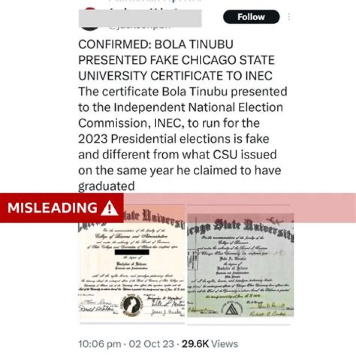 "Tinubu's Certificate Not Fake", US Don Kperogi Lists 7 'Facts' on President's CSU Saga