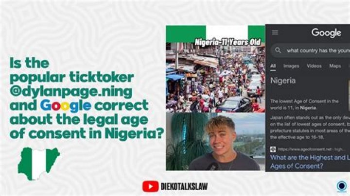 What is the age of consent in Nigeria?